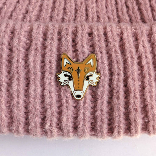 Ginger Fairytale Fox Enamel Pin in Gift Box