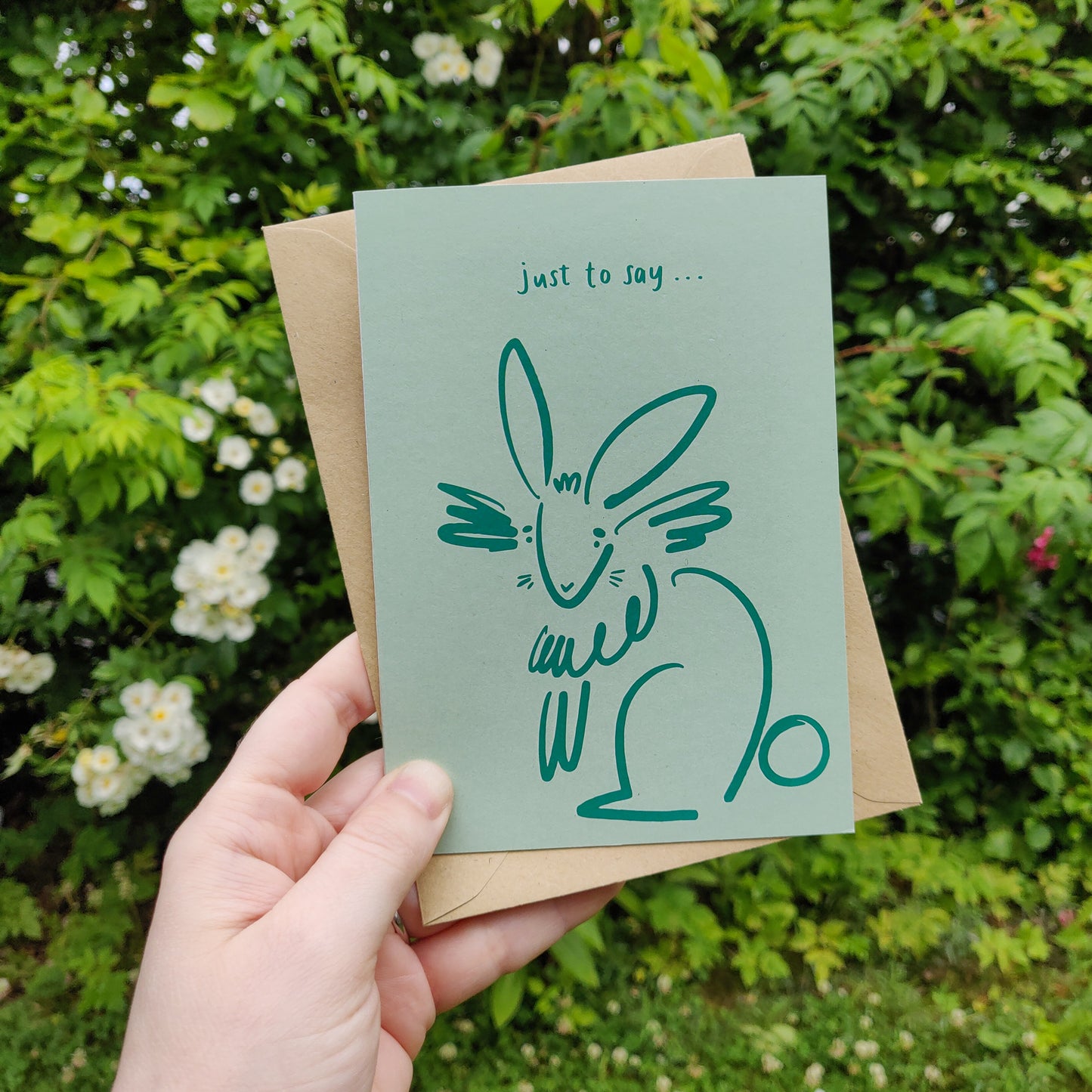 Letta the Rabbit Just to Say Card