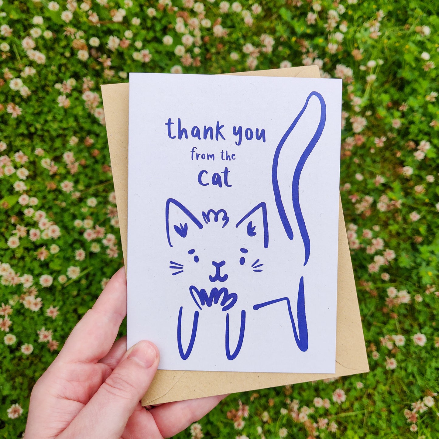 Cleo the Cat Thank You From The Cat Card